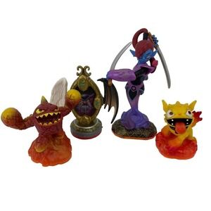 Skylander Giants Video Game Figures Lot 4 Ninjini Mirror Mystery Hot Dog Eruptor